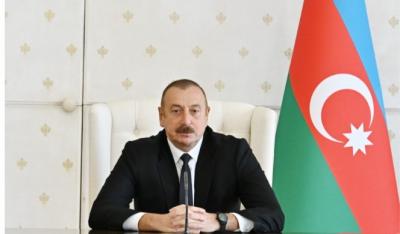 İlham Əliyev: “Çin-Qırğızıstan-Özbəkistan-Xəzər yeni dəmir yolunun istismara verilməsi ticarət dövriyyəsini artıracaq”