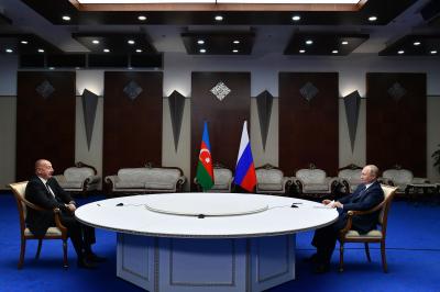 Prezident İlham Əliyev Putinlə Astanada görüşüb -  YENİLƏNİB