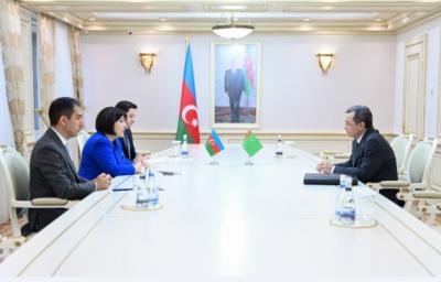 Sahibə Qafarova Türkmənistanın ölkəmizdəki səfiri ilə görüşüb