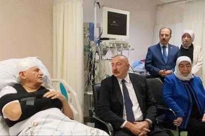 Prezident Binəli Yıldırımla Şamil Ayrıma baş çəkdi -  Foto