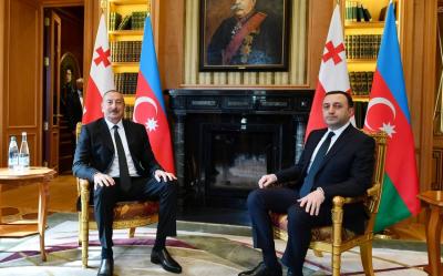 "Ümummilli lider Heydər Əliyev vaxtilə demişdi ki, Azərbaycan və gürcü xalqları xoşbəxtdir ki, onlar qonşu xalqlardır" -  Qaribaşvili