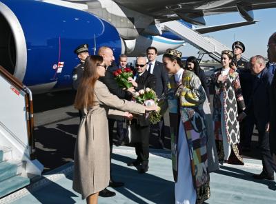 Prezident İlham Əliyev Özbəkistana səfərə gedib -  YENİLƏNİB