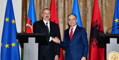 Azərbaycan və Albaniya prezidentləri mətbuata bəyanatlarla çıxış ediblər -  YENİLƏNİB