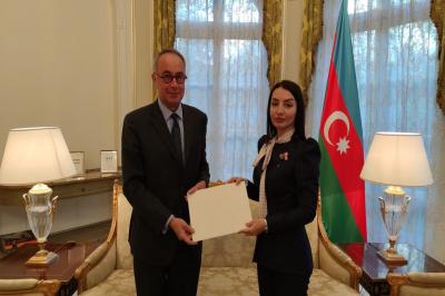 Azərbaycan səfiri etimadnaməsinin surətini Fransa Xarici İşlər Nazirliyinə təqdim edib - Foto