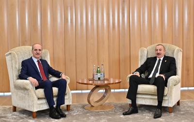 Prezident Türkiyənin Ədalət və İnkişaf Partiyası sədrinin birinci müavinini qəbul edib - Yenilənib