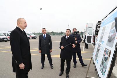 Prezident yeni alınmış xüsusi təyinatlı texnikalar və təcili tibbi yardım avtomobilləri ilə tanış olub -   YENİLƏNİB