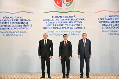 Azərbaycan, Türkiyə və Türkmənistan prezidentlərinin məhdud tərkibdə görüşü keçirilib -  YENİLƏNİB