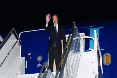 Prezident İlham Əliyevin Sankt-Peterburq şəhərinə işgüzar səfəri başa çatıb
