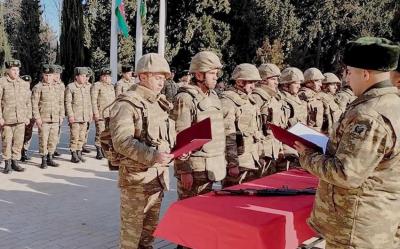 Azərbaycan Ordusunda müddətli həqiqi hərbi xidmətə qəbul və ehtiyata buraxılma tədbirləri keçirilir