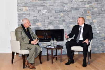 Prezident İlham Əliyevin Davosda “Kromatix SA” şirkətinin baş icraçı direktoru ilə görüşü olub - YENİLƏNİB