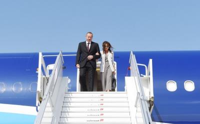 Prezident İlham Əliyev Macarıstana rəsmi səfərə gedib