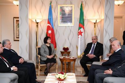 Sahibə Qafarova Əlcəzair Milli Xalq Assambleyasının sədri ilə görüşüb
