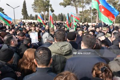 Şəhid Orxan Əsgərovun vida mərasimi başa çatıb - YENİLƏNİB 3