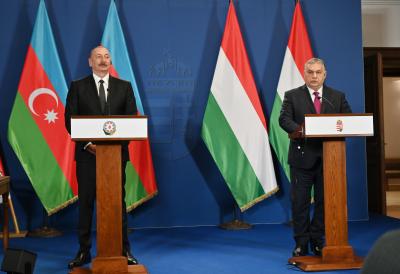 Azərbaycan Prezidenti və Macarıstanın Baş naziri mətbuata bəyanatlarla çıxış ediblər - YENİLƏNİB