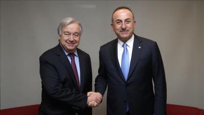 Çavuşoğlu BMT-nin Baş katibi ilə görüşüb