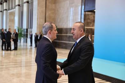 Ceyhun Bayramov Mövlud Çavuşoğlu ilə görüşüb