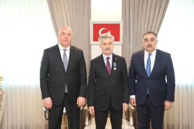 Türkiyənin 3 yüksək vəzifəli şəxsinə Azərbaycanın yubiley medalları təqdim olunub