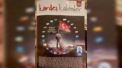 Türkiyədəki zəlzələ fəlakəti "Kardeş kalemler" dərgisində