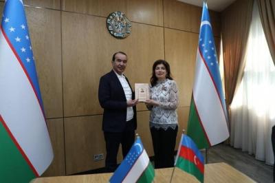 Günay Əfəndiyeva Özbəkistanın mədəniyyət və turizm naziri ilə görüşüb