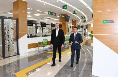 Prezident İlham Əliyev Salyanda “ASAN xidmət” Mərkəzinin açılışını edib -  YENİLƏNİB