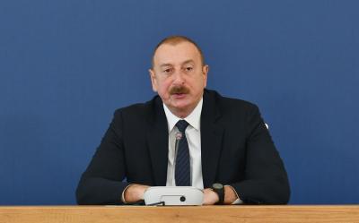 Dövlət başçısı: "İşğal dövründə Şuşanın dağıdılması bir daha göstərir ki, o, heç vaxt ermənilər üçün doğma şəhər olmamışdır"