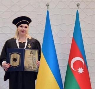 ADU-nun professoru “Fəxri doktor” diplomu ilə təltif edilib