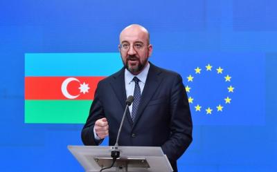Şarl Mişel İlham Əliyev və Nikol Paşinyanla görüşdən sonra mətbuata açıqlama verib