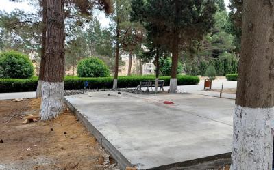 Sumqayıtda parkda qanunsuz tikintinin qarşısı alınıb