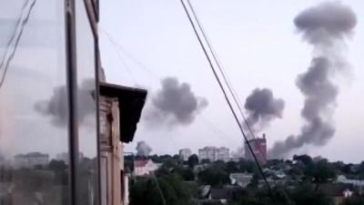 Rusiyanın raket hücumu nəticəsində 13 ukraynalı yaralanıb