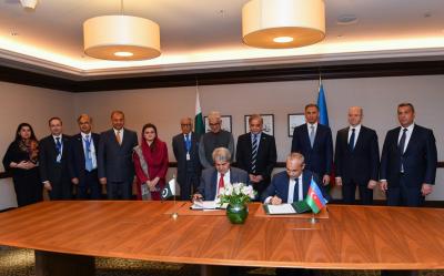 Azərbaycanla Pakistan arasında ticarət sahəsində əməkdaşlığa dair Anlaşma Memorandumu imzalanıb