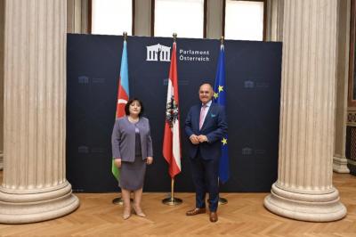 Sahibə Qafarova Avstriya Milli Şurasının Prezidenti ilə görüşüb