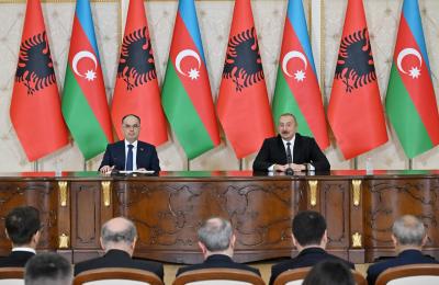 Azərbaycan və Albaniya prezidentləri mətbuata bəyanatlarla çıxış ediblər - YENİLƏNİB