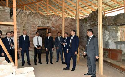 Adil Kərimli Lənkəranda Dairəvi qalaya baxış keçirib