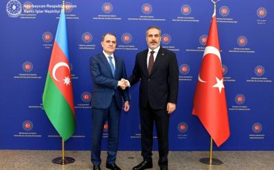 Azərbaycan və Türkiyə xarici işlər nazirlərinin görüşü başa çatıb - YENİLƏNİB