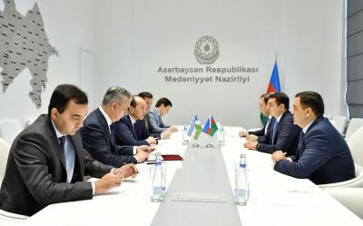 Azərbaycan və Özbəkistan mədəniyyət nazirləri əməkdaşlıq məsələsini müzakirə edib