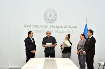 Mədəniyyət Nazirliyində Rasim Baleyəvlə görüş keçirilib