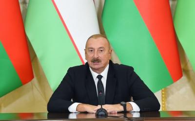Şavkat Mirziyoyevin ilk dövlət səfərini Azərbaycana etməsini yüksək qiymətləndiririk - Azərbaycan Prezidenti