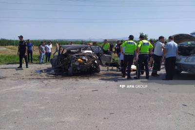 Ucarda ata və oğulun idarə etdiyi avtomobillər toqquşub - ağır xəsarət alıblar