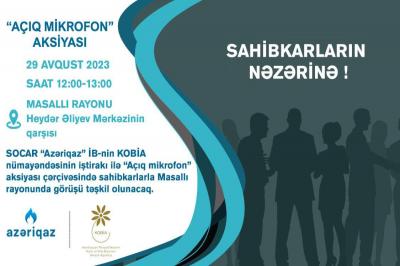 “Azəriqaz” sahibkarlarla növbəti görüşü Masallıda keçirəcək