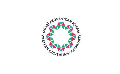Qərbi Azərbaycan İcması bəyanat yaydı
