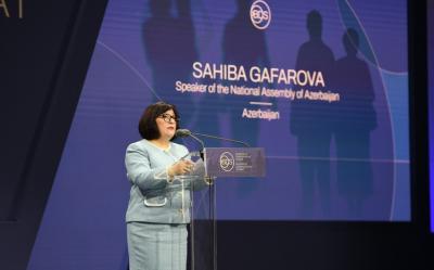 Sahibə Qafarova Budapeştdə erməni işğalının dağıdıcı təsirlərindən danışıb
