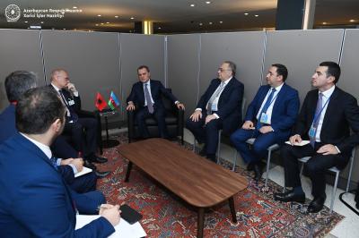 Ceyhun Bayramov Albaniyanın XİN başçısı ilə Qarabağdakı erməni sakinlərin reinteqrasiyasını müzakirə edib