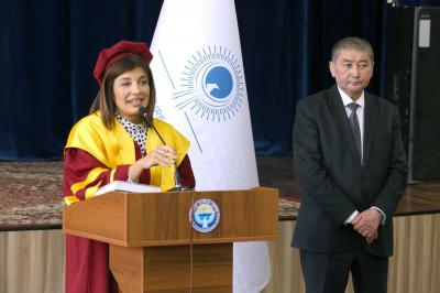 Günay Əfəndiyeva Qırğızıstan Milli Universitetinin Fəxri Professoru adı ilə təltif olunub