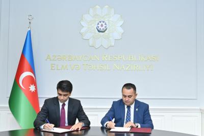 Təhsilin İnkişafı Fondu ilə “NEQSOL Holding” arasında əməkdaşlıq memorandumu imzalanıb