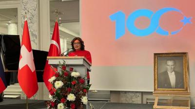 Günay Əfəndiyeva İsveçrədə Türkiyənin 100 illiyinə həsr olunmuş tədbirdə iştirak edib