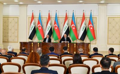 Azərbaycan və İraq prezidentləri mətbuata bəyanatlarla çıxış ediblər -  YENİLƏNİB