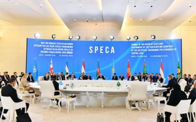 Azərbaycan Prezidenti Bakıda SPECA-nın Zirvə görüşündə çıxış edib - YENİLƏNİB 5