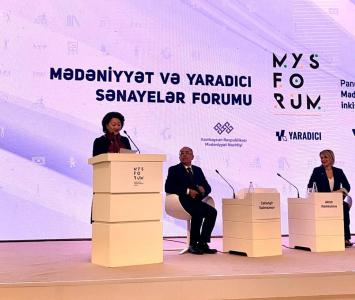 Türk Mədəniyyəti və İrsi Fondunun prezidenti  Mədəniyyət və Yaradıcı Sənayelər Forumunda iştirak edib