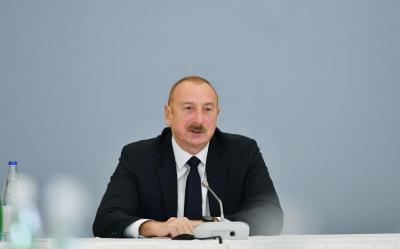 Azərbaycan Prezidenti: "Deportasiya olunmuş yüzminlərlə azərbaycanlının mülkiyyəti, müqəddəs yerləri qorunmalıdır"