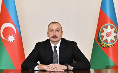Azərbaycan Prezidenti: "Biz beynəlxalq arenada müstəqil siyasət yürütməyə davam edəcəyik"